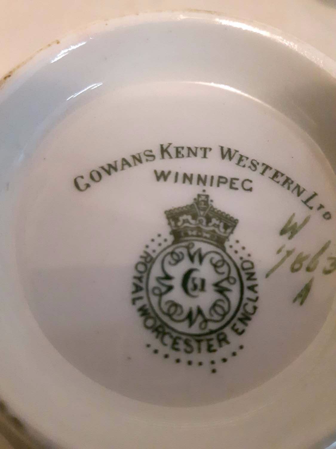 Double Handled Soup Bowls, Royal Doulton (8), Royal Worcester (6)