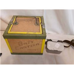 Live Bait Canteen And Live Worm Holder