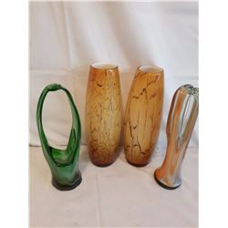 Glass Decorative Vases (4)
