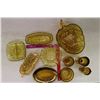Image 2 : Lot of Amber Glassware