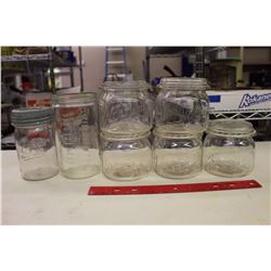 Lot of Vintage Glass Jars (Gem, Vacuum, Etc;)