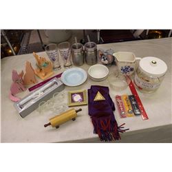 Lot of Misc (Glassware, Collectible Spoons, Decorations, Etc;)