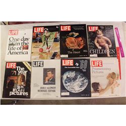 Life Magazines (8)(Various Dates 1964-1977)