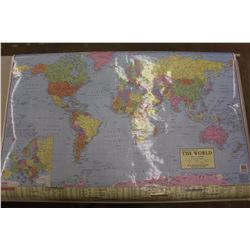 Lot of Roll Out School Maps (5) w/A 47" School Ruler