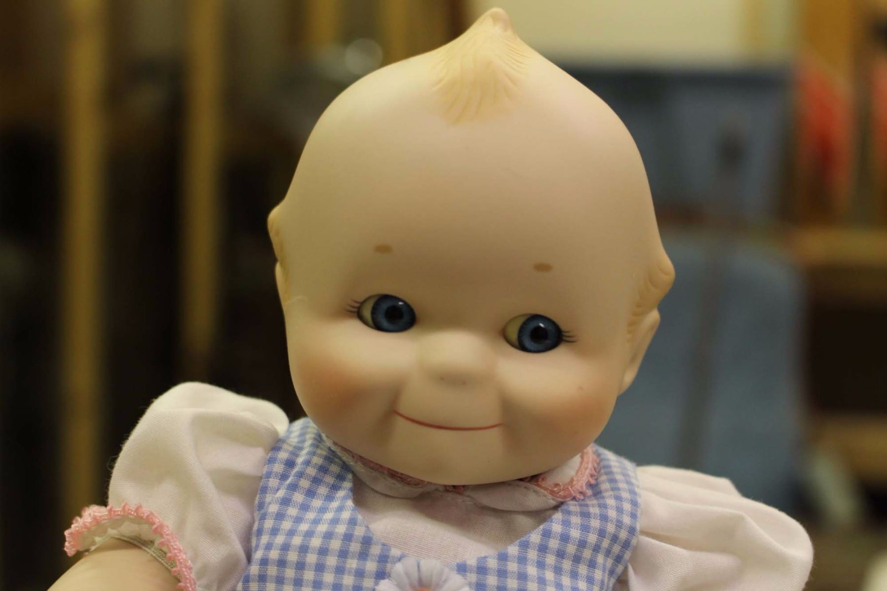Kewpie Porcelain Doll By The Danbury Mint, W/ Certificate Of Authenticity