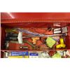 Image 5 : Metal International Tool Box w/Assorted Tools