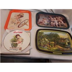 Lot Of Trays (One Coke) W/ Kellogs Plate