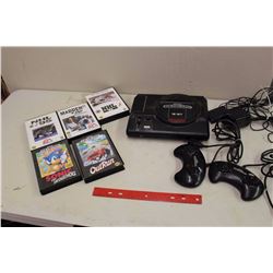 Tested and Working Sega Genesis With Controllers, Cords, And Games