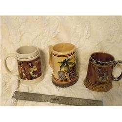 Beer Stein's (3), (Sleeman Bros, Cuba, Lord Nelson)