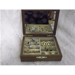 Jewel Box With Rings And Earrings