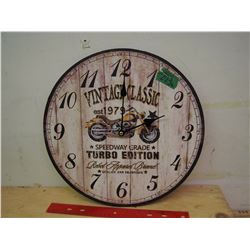 Vintage Classic Motorcycles Clock