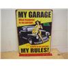 Image 1 : My Garage Metal Sign 12"x16"