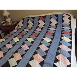 Hand Stitched Block Quilt