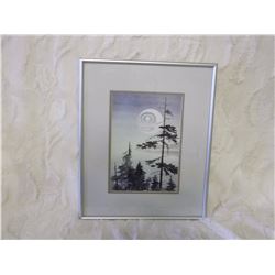 Sue Coleman Watercolour Print, The Moon, Signed