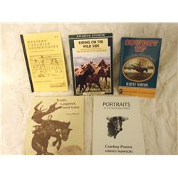 Cowboy Related Books (5) (Stories, Tales, Poetry)