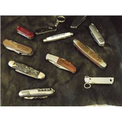 Jackknife Collection (10) (Champion, snapon, Kutmaster, Waterloo, Western Producer Etc)