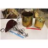 Image 1 : Lot Of Misc. (Shelf, Brass Pail, Ice Bucket)