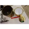 Image 3 : Lot Of Misc. (Shelf, Brass Pail, Ice Bucket)
