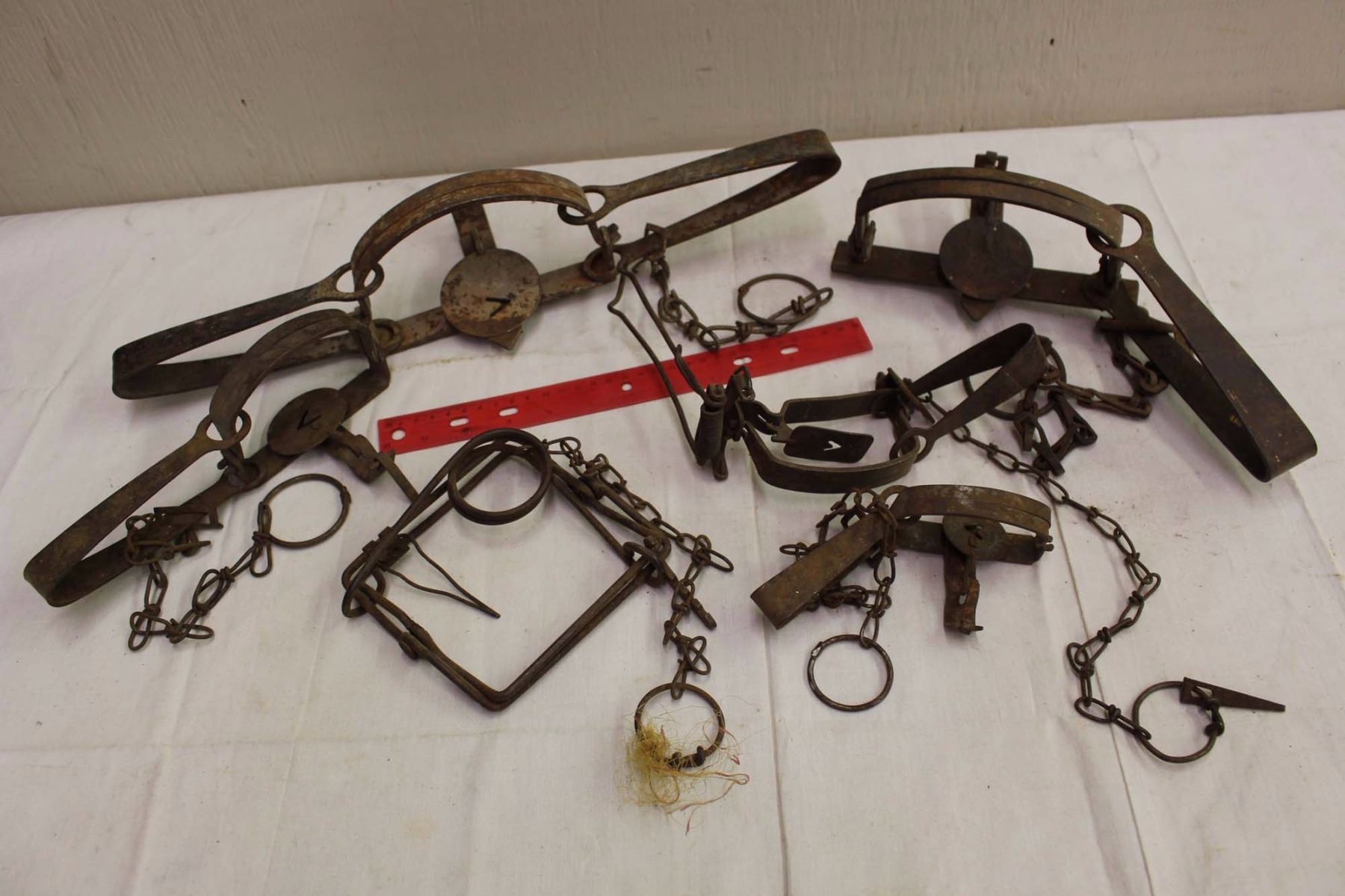 Lot of Antique Animal Traps