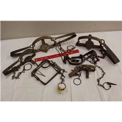 Lot of Antique Animal Traps