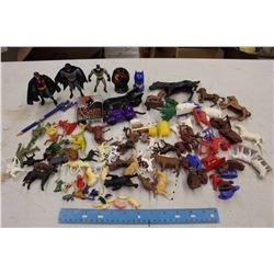 Lot of Children Toys (Miniature Figurines, Animals, Etc)