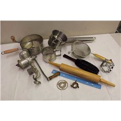 Lot Of Vintage Kitchen Utensils