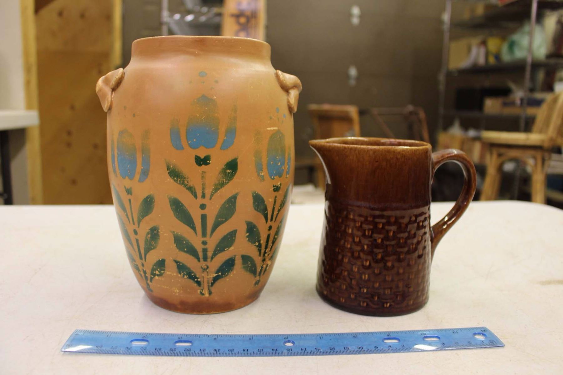 Medalta Cookie Jar And Pitcher