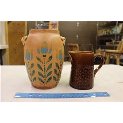 Medalta Cookie Jar And Pitcher