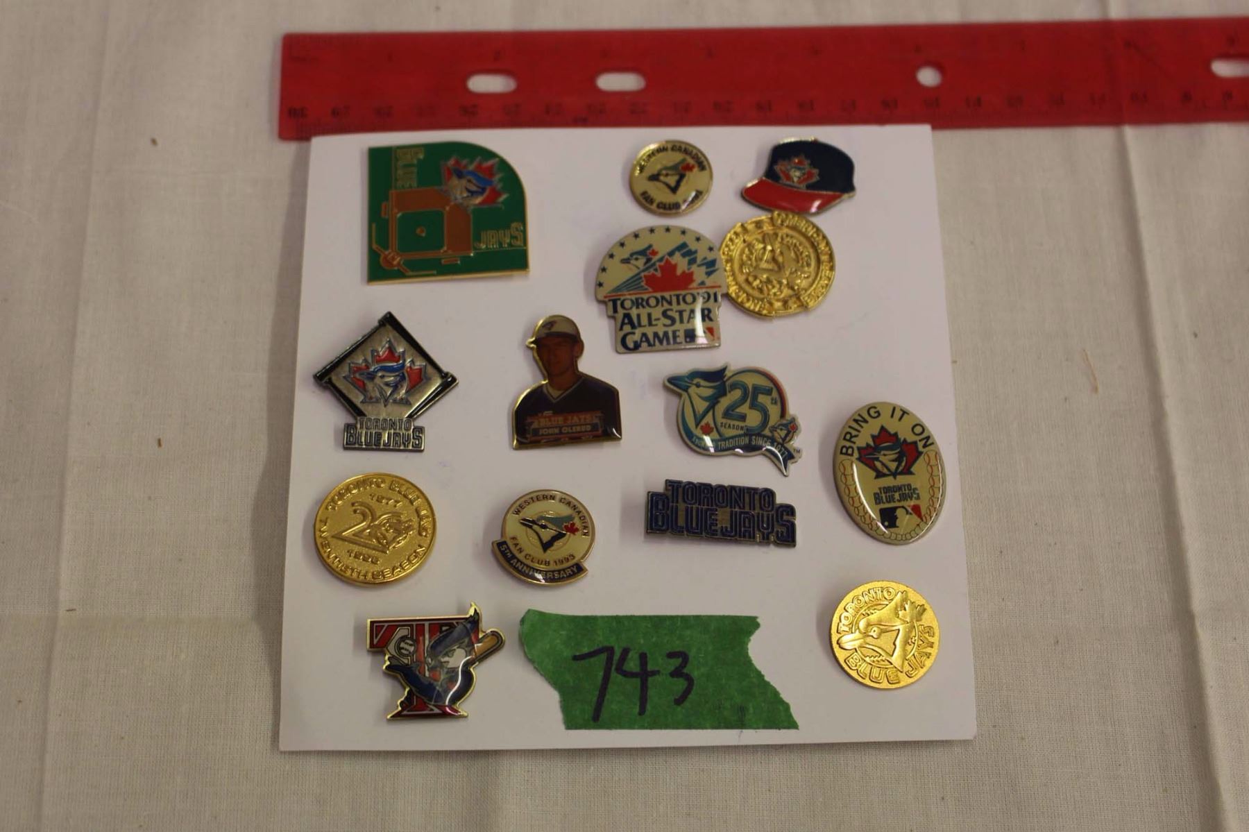 Lot of 14 different Toronto Blue Jays Metal Lapel Pins