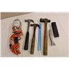 Image 2 : Lot Of Misc. Tools (Hammers, Safety Light, Etc)