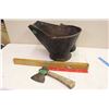 Image 1 : Coal Pail With Level and Hatchet