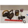 Image 1 : Lot Of Misc. (Irons, Pipe Solvent, Coke Glass Etc)