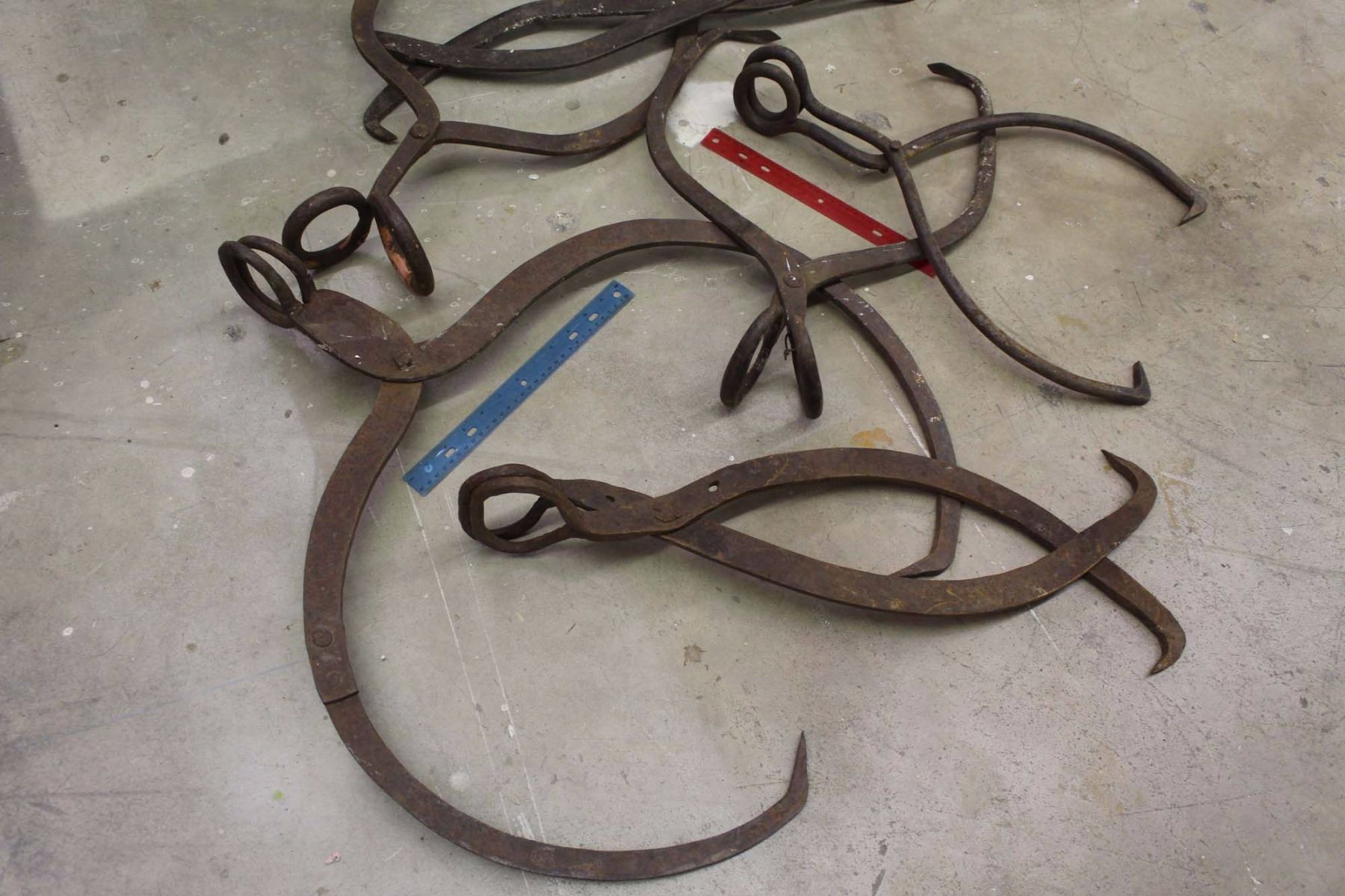 Lot Of Vintage Ice Tongs