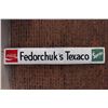 Image 1 : Fedorchuck's Texaco Sprite&Coco-Cola Pressboard Sign(96"x17")