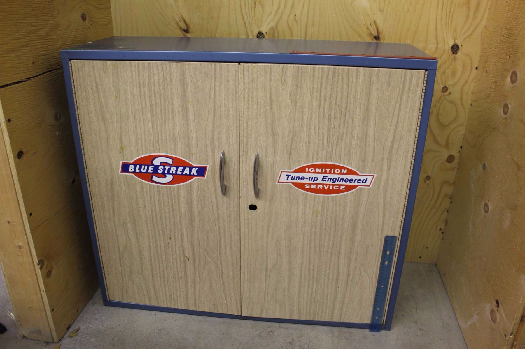 Vintage Blue Streak Ignition Tune Up Metal
