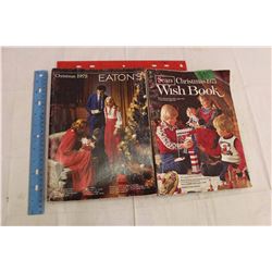 Pair Of 1975 Sears And Eatons Christmas Catalogs