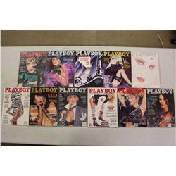 Lot Of Vintage Playboy Magazines (1987, 1988)