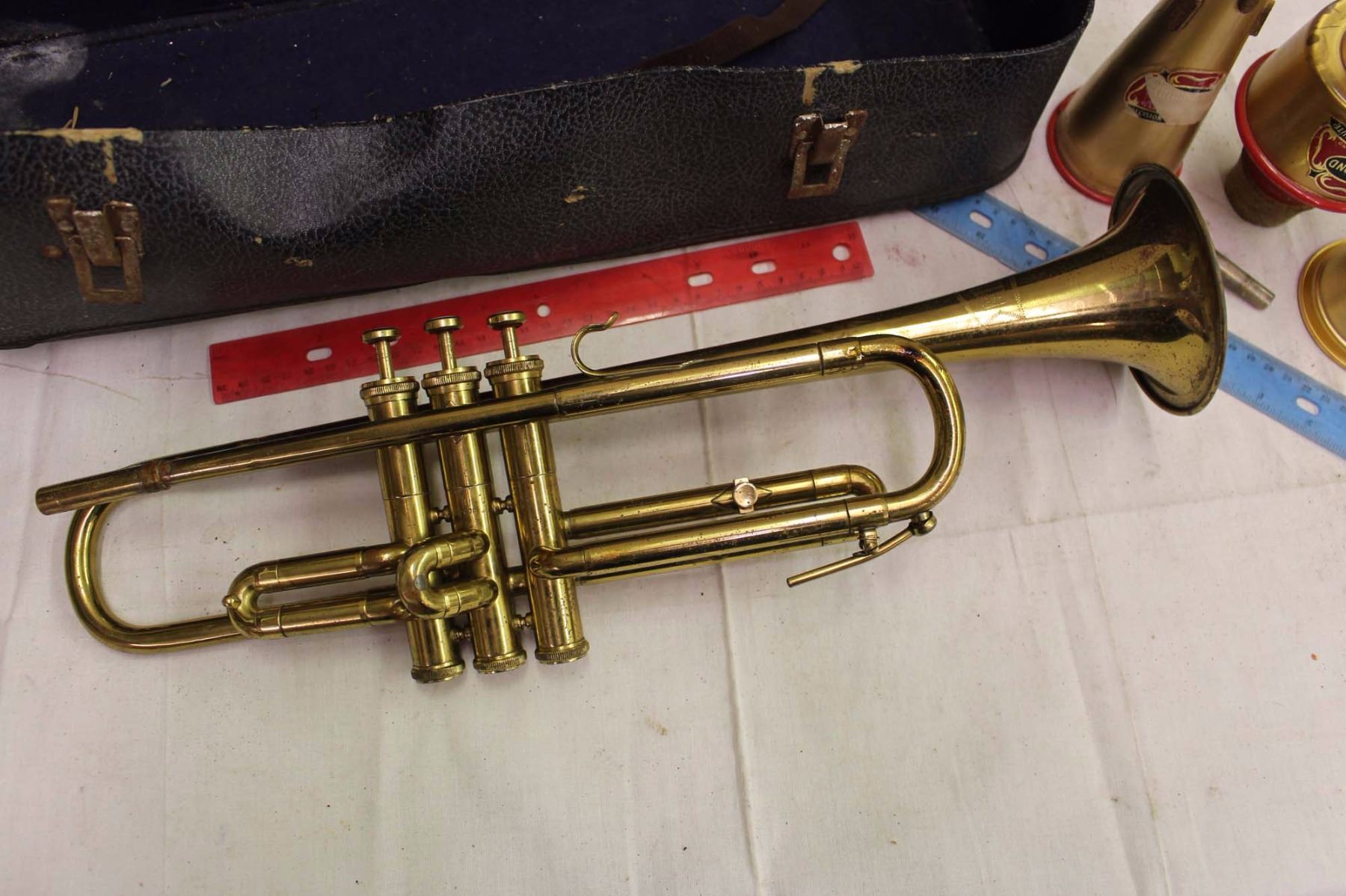 Vintage Trumpet With Case (Minerva)