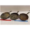 Image 1 : Lot Of Cast Iron Pans (3)