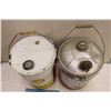 Image 3 : Texaco Oil Pail (5 Gallons, Empty)&A Shell Oil Pail (20 Litres, Empty)