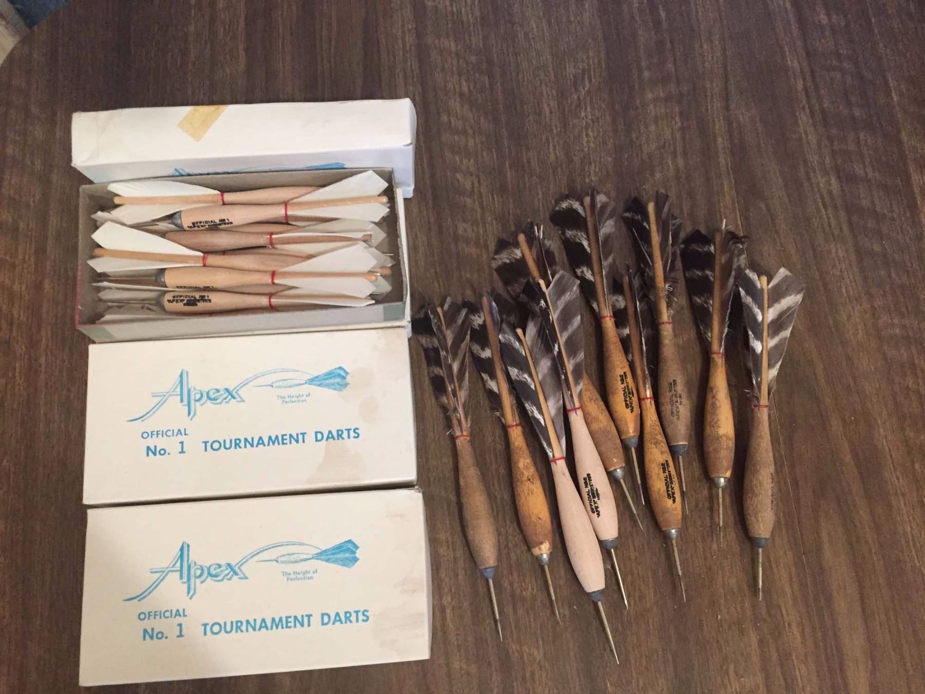 Collection Of Apex Darts w/Real Feathers(Some NIB)