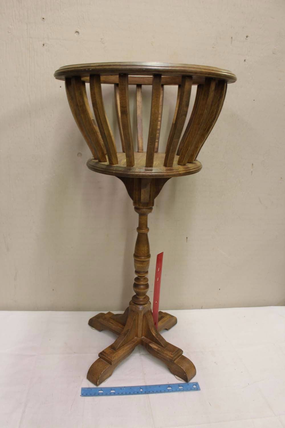 Vintage Wooden Fern Stand (31" Tall)