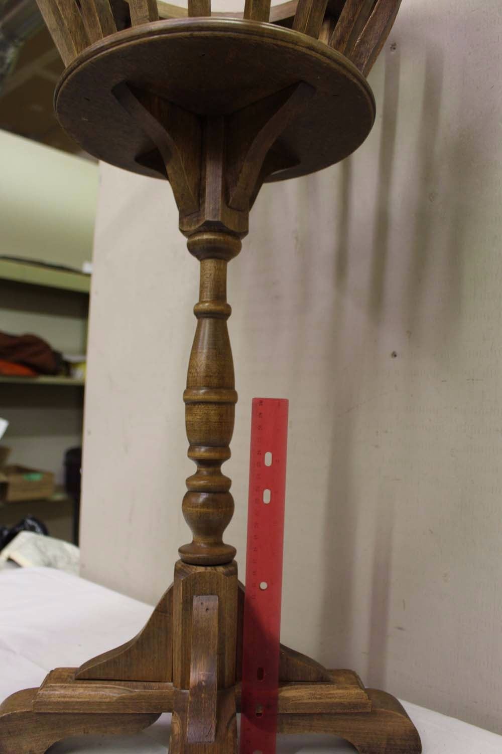 Vintage Wooden Fern Stand (31" Tall)