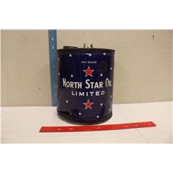 1 Gallon North Star Oil Tin (Empty)