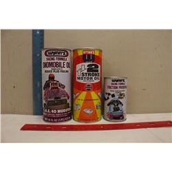 Wynn's Oil Tins (3)(All Full)