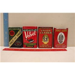 Lot Of Old Pocket Tobacco Tins (4)
