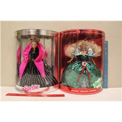 Happy Holiday Special Edition Barbie Dolls (2)(1995,1998)(NIB)