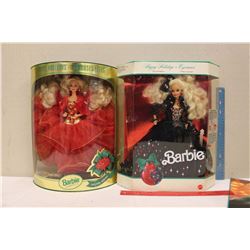 Happy Holiday Special Edition Barbie Dolls (2)(1991,1993)(NIB)