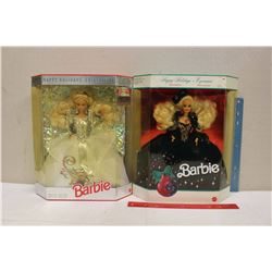 Happy Holiday Special Edition Barbie Dolls (2)(1991,1992)(NIB)