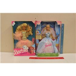1991 Sparkle Eyes Barbie& A 1998 Sleeping Beauty Barbie (Both NIB)